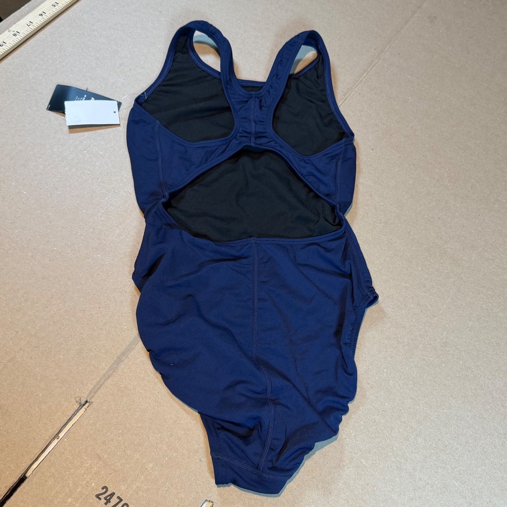 TYR Durafast One Maxfit Swimsuit Womens 34 Navy Blue One Piece MDUR7A - Picture 5 of 6